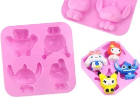 Molde silicona kuromi y stich